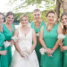 Gorgeous BCCG Hi Low Bridesmaid Dresses in Turquoise at Villas Mar Azure in Ponce, PR thumbnail