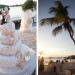 Elegant Wedding Cake with Starfish and Mickey Mouse Cake Topper at Villas Mar Azure in Ponce, PR thumbnail