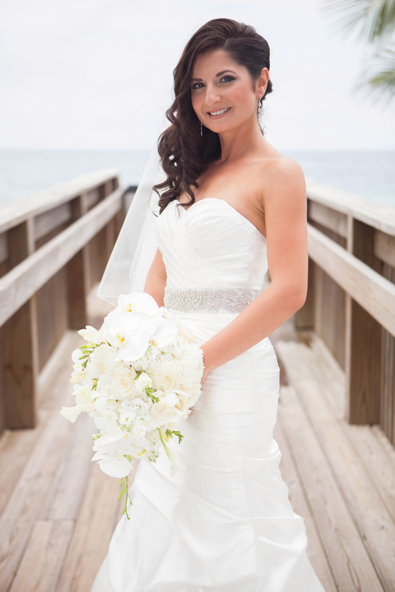 Classic White Orchid Bridal Bouquet | The Majestic Vision Wedding Planning | Palm Beach Lake Pavilion in Palm Beach, FL | www.themajesticvision.com | Emmanuel Gil Photography
