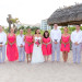 Laid-back Bridal Party Wearing Coral and Blue at Palm Beach Shores Community Center in Palm Beach, FL thumbnail