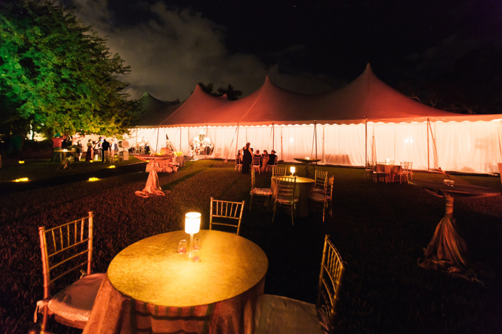 Elegant Tent Wedding Reception in the Lakeside Marquee | The Majestic Vision Wedding Planning | Fairchild Tropical Garden in Coral Gables, FL | www.themajesticvision.com | Robert Madrid Photography