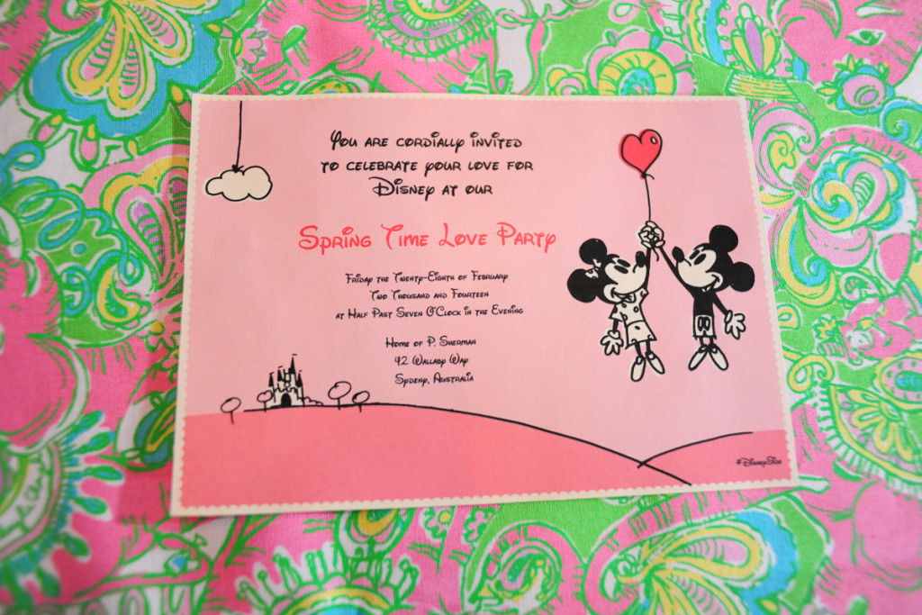 Pink and Green Disney Side Party Invitation | The Majestic Vision Wedding Planning | Palm Beach, FL | www.themajesticvision.com | Emily Allongo Photography