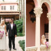 Elegant Bridal Portrait with Stunning Cascade Bridal Bouquet with Purple Orchids and White Lillies at The Addison Boca in Palm Beach, FL thumbnail