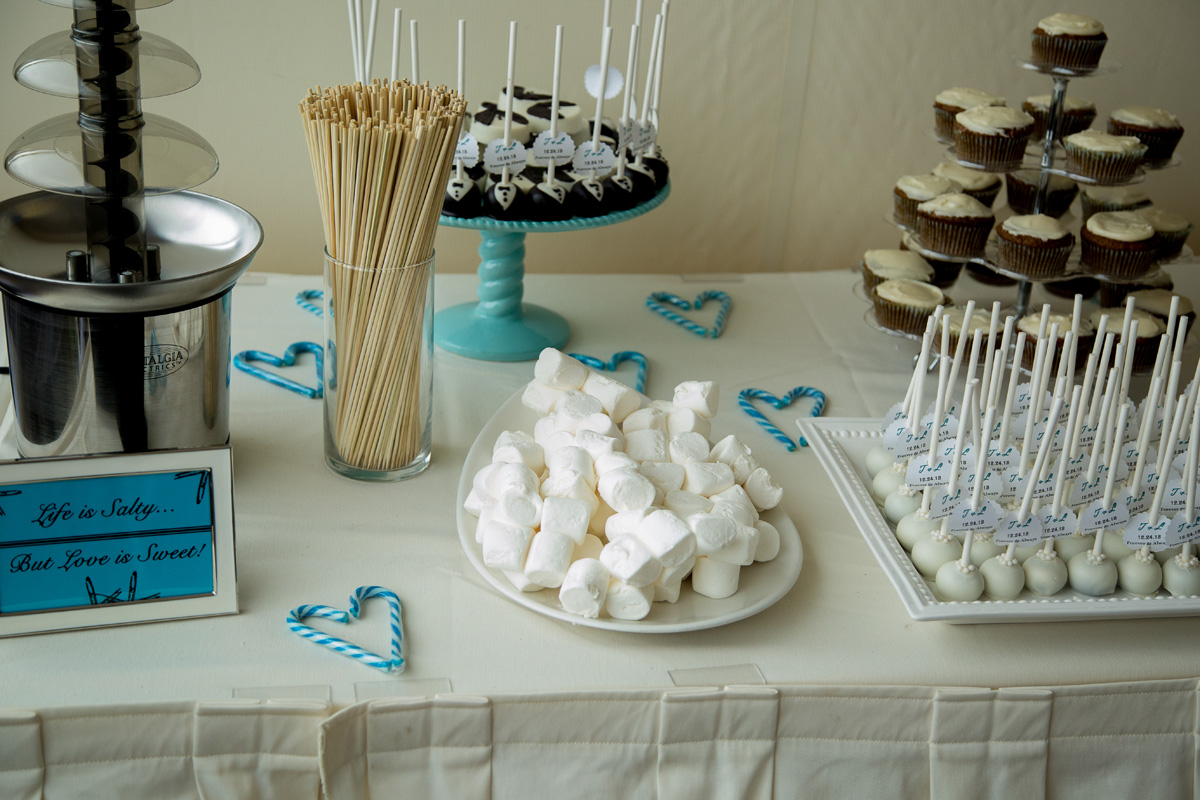Fun Dessert Display with Cake Pops | The Majestic Vision Wedding Planning | Hilton Singer Island in Palm Beach, FL | www.themajesticvision.com | Michael Sterling Photography