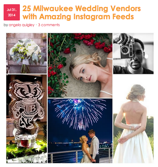 Milwaukee Wedding Vendors with Amazing Instagram Feeds on Married in Milwaukee | The Majestic Vision Wedding Planning | Milwaukee, WI | www.themajesticvision.com