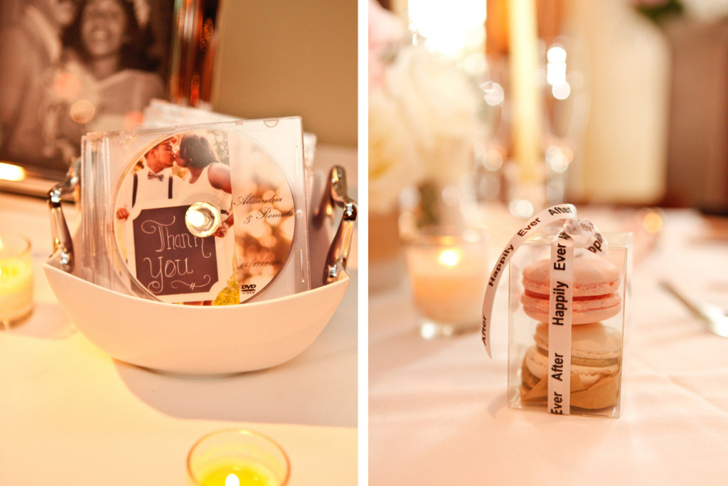 Blush and Cream Macaron Guest Favor | The Majestic Vision Wedding Planning | 32 East in Palm Beach, FL | www.themajesticvision.com | Krystal Zaskey Photography