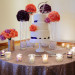 Elegant Wedding Cake with Purple Roses and Coral Roses at Sailfish Marina in Palm Beach, FL thumbnail