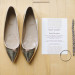 Elegant Gold Flat Wedding Shoes at Pritzlaff Building in Milwaukee, WI thumbnail
