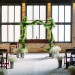 Elegant Wedding Ceremony with Garland Arch and Baby's Breath at Pritzlaff Building in Milwaukee, WI thumbnail