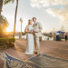 Sunset Bridal Portrait on the Dock at Sailfish Marina in Palm Beach, FL thumbnail
