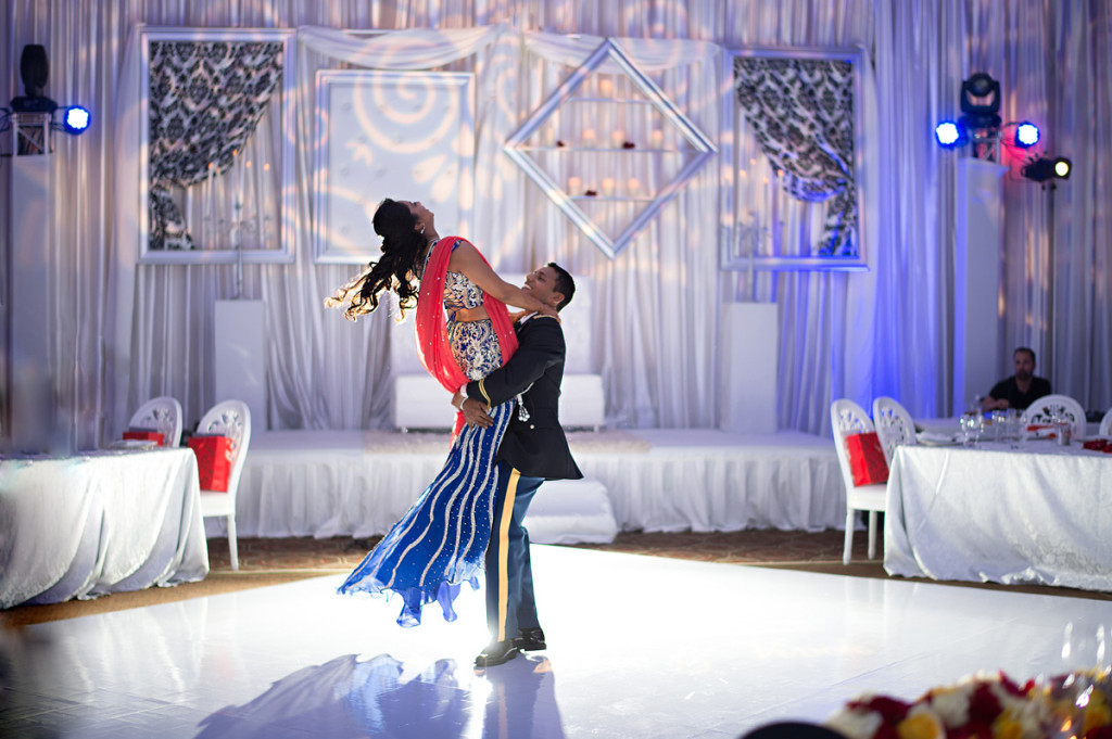 Elegant First Dance for Indian Wedding Reception | The Majestic Vision Wedding Planning | PGA National in Palm Beach, FL | www.themajesticvision.com | Haring Photography