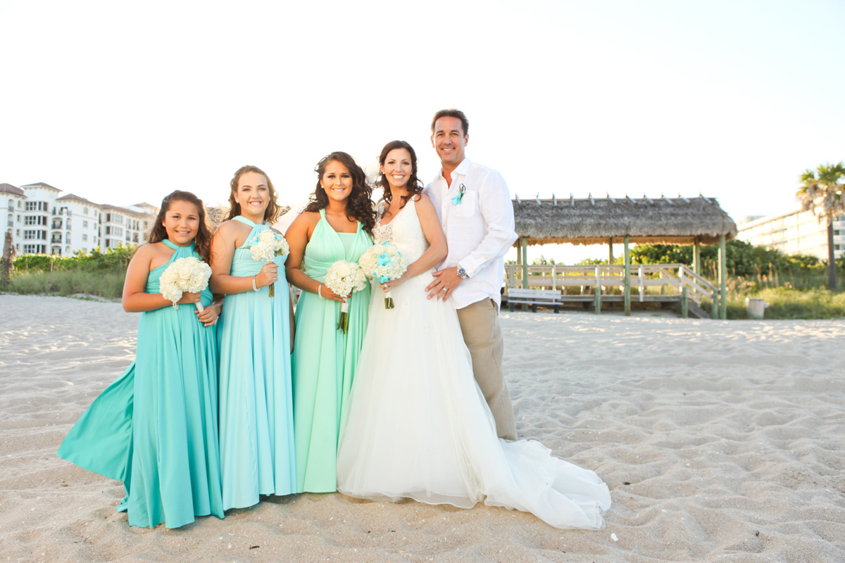 Elegant Ombre Bridal Party | The Majestic Vision Wedding Planning | Palm Beach Shores in Palm Beach, FL | www.themajesticvision.com | Krystal Zaskey Photography