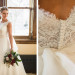 Stunning Bride in Mikaella Gown with Elegant Marsala Bridal Bouquet with Roses and Dahlias at Anodyne Coffee in Milwaukee, WI thumbnail