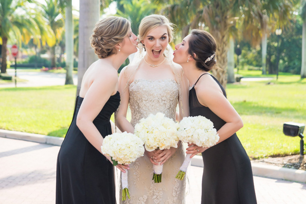 Beautiful Bridesmaid and Bride | The Majestic Vision Wedding Planning | The Borland Center in Palm Beach, FL | www.themajesticvision.com | Enduring Impressions Photography