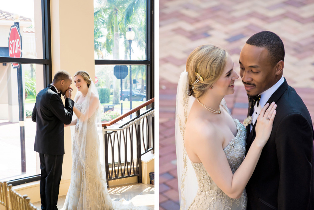 Stunning Interracial Couple Portrait | The Majestic Vision Wedding Planning | The Borland Center in Palm Beach, FL | www.themajesticvision.com | Enduring Impressions Photography