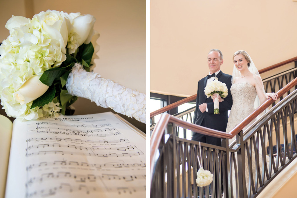 Elegant Bridal Bouquet with White Roses and Hydrangea | The Majestic Vision Wedding Planning | The Borland Center in Palm Beach, FL | www.themajesticvision.com | Enduring Impressions Photography