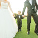 Adorable Ring Bearer with Bride and Groom on Golf Course at Breakers West in Palm Beach, FL thumbnail