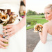 Modern Bridal Bouquet with Gold Tulips Wrapped in Black and White Fabric at Breakers West in Palm Beach, FL thumbnail