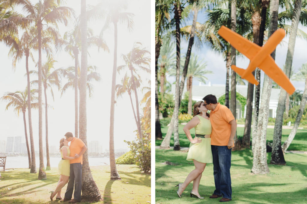 Travel Theme Engagement Session with State Cutouts | The Majestic Vision Wedding Planning | Royal Poinciana Chapel in Palm Beach, FL | www.themajesticvision.com | Robert Madrid Photography