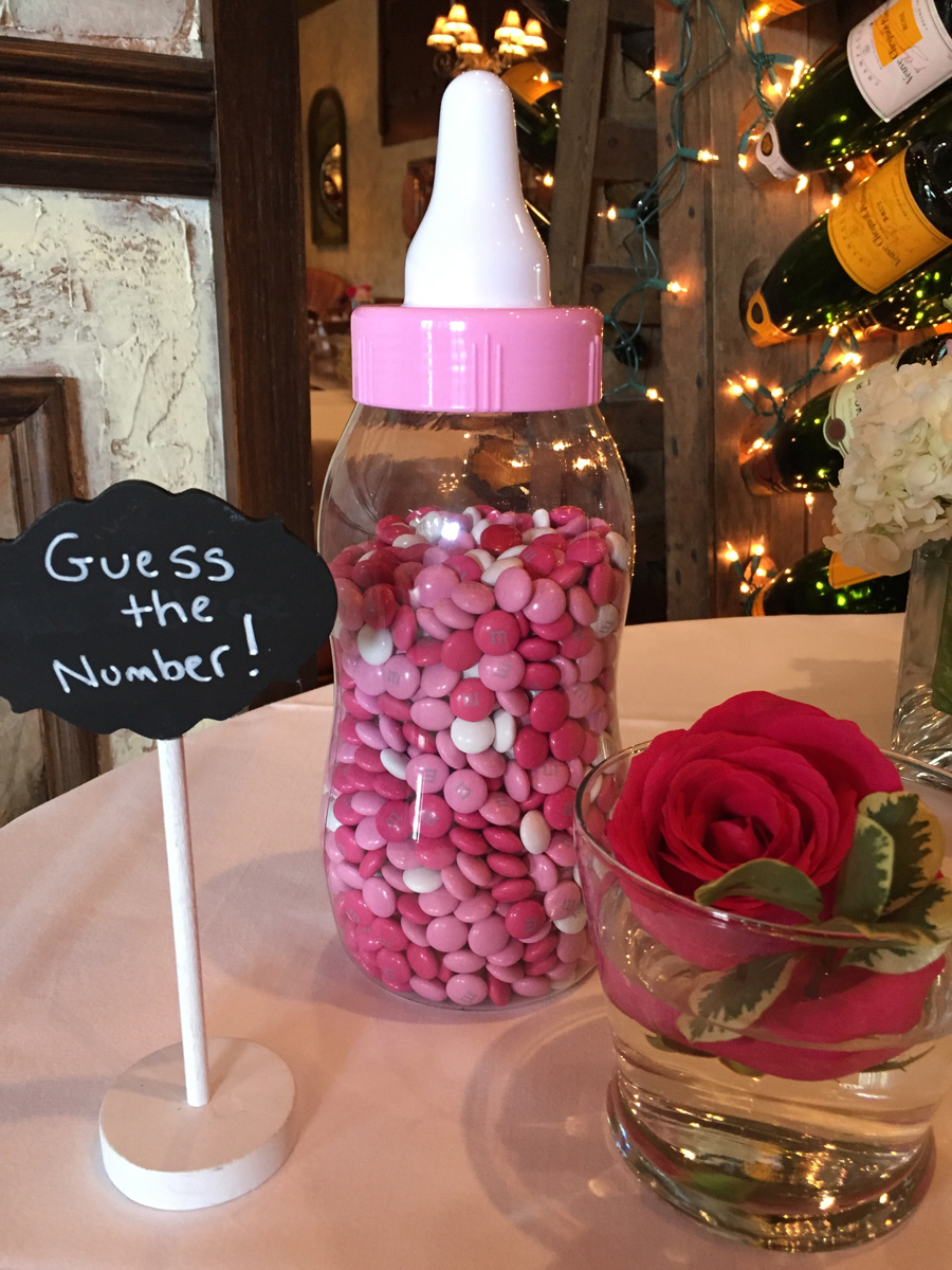 Guess the Number of M&Ms Baby Shower Game | The Majestic Vision Wedding Planning | Cafe Chardonnay in Palm Beach, FL | www.themajesticvision.com